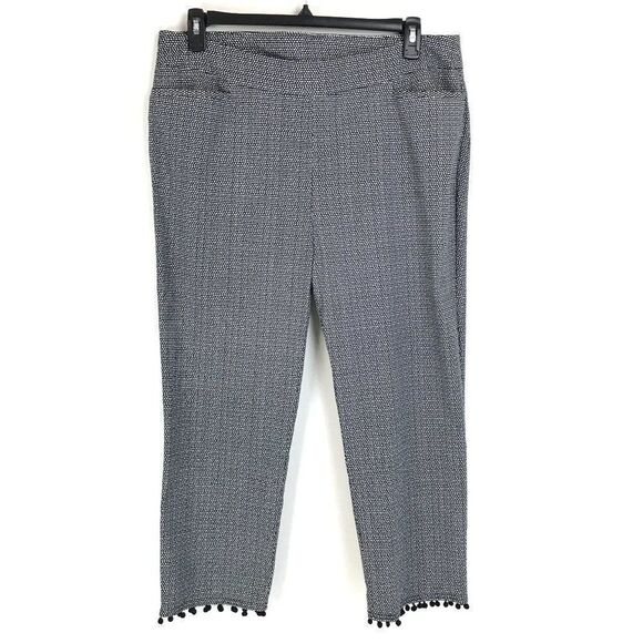 Chico's So Slimming Brigitte Pom-Pom Crops Women's Plus Size 16 Pockets Stretch - Picture 1 of 12